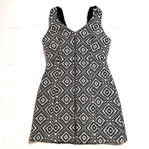 Hollister Black and White Aztec Dress